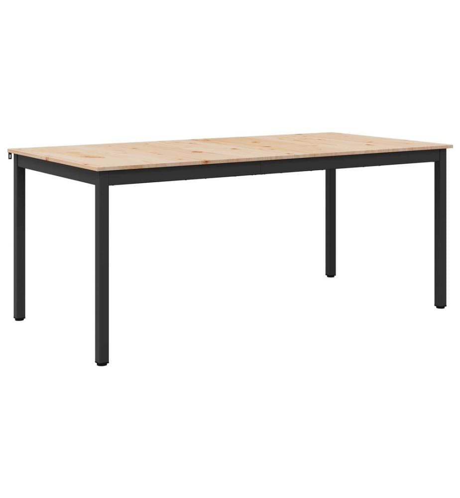 Esstisch Natur 140 x 80 x 75 cm Massives Kiefernholz