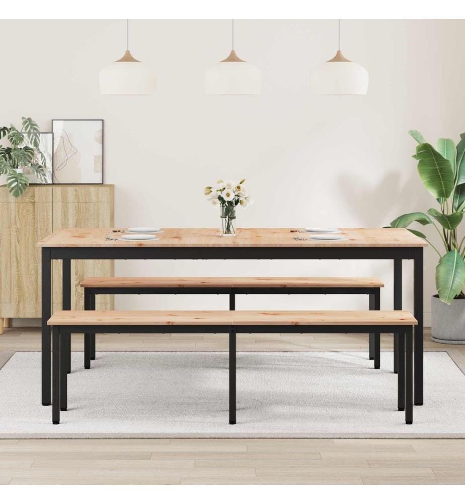 Table de salle à manger / Table de repas Naturel