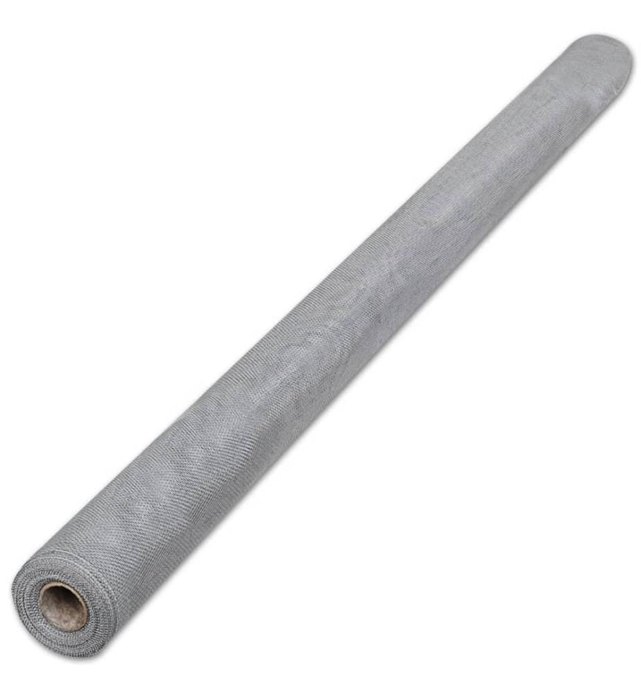 Fliegengitter Aluminium 100x500 cm Silbern