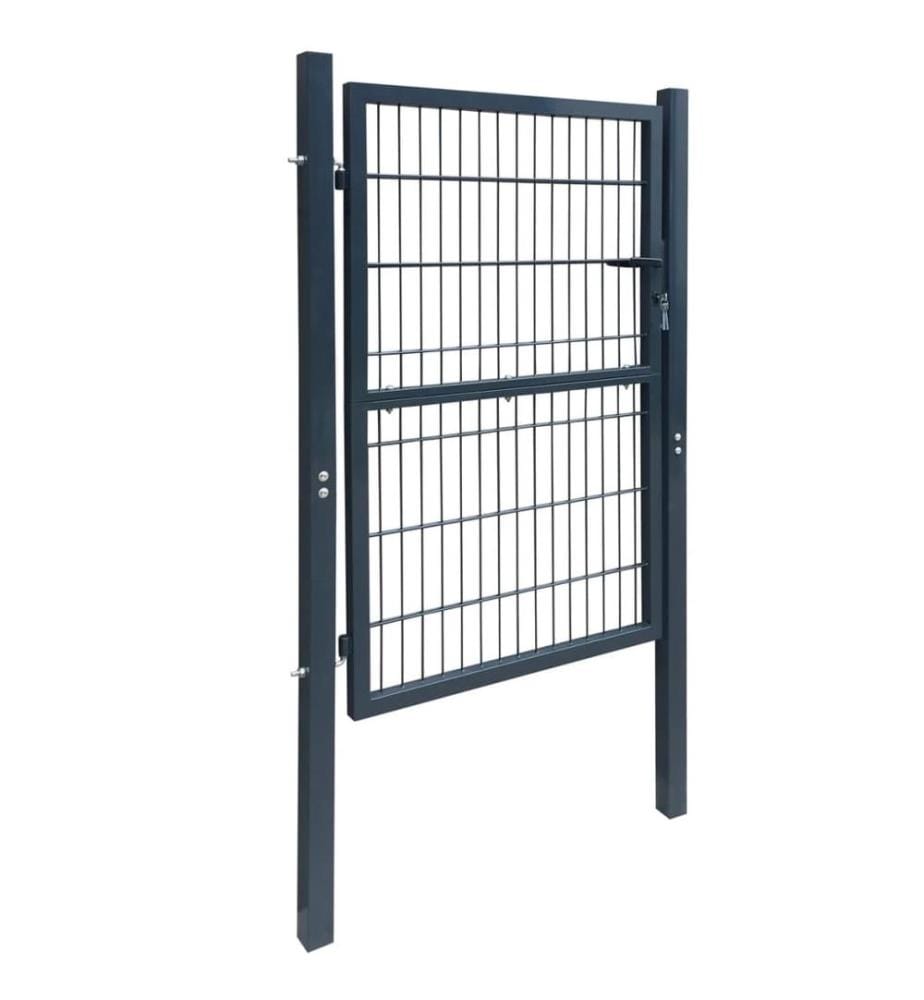 Portillon 2D (simple) Gris anthracite 106x210 cm