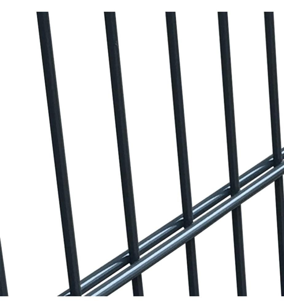 Zauntor Stahl 106x248 cm Anthrazit