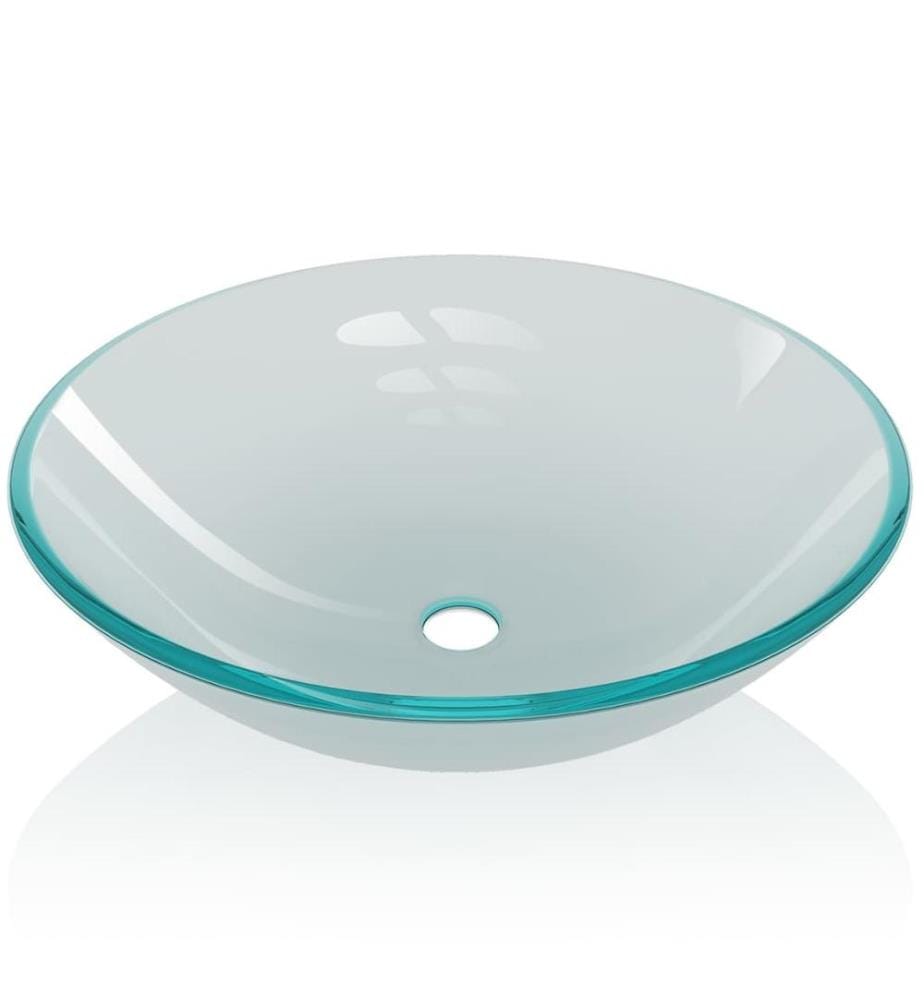Waschbecken Hartglas 42 cm Mattiert
