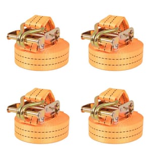 Ratschen-Spanngurte 4 Stk. 1 Tonne 6m×38mm Orange