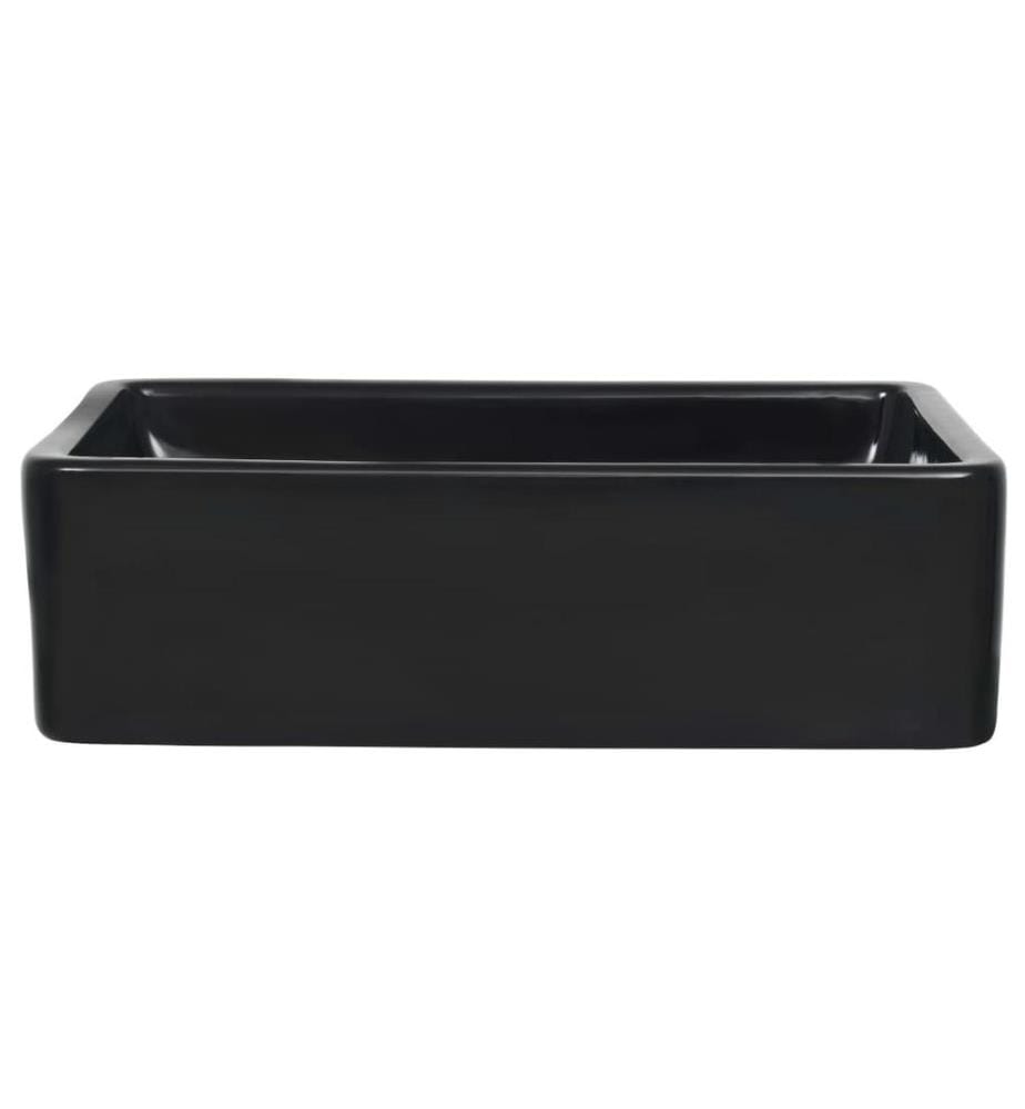 Lavabo Céramique Rectangulaire Noir 41 x 30 x 12 cm