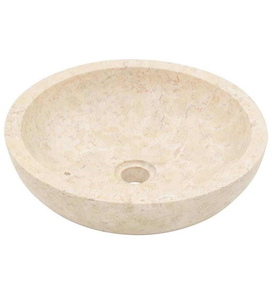Évier 40 x 12 cm Marbre Crème