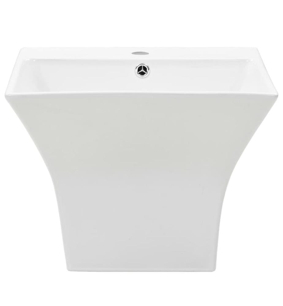 Lavabo mural Céramique Blanc 500 x 450 x 410 mm