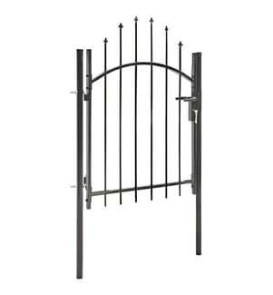 Portail de jardin Acier 1 x 1,5 m Noir
