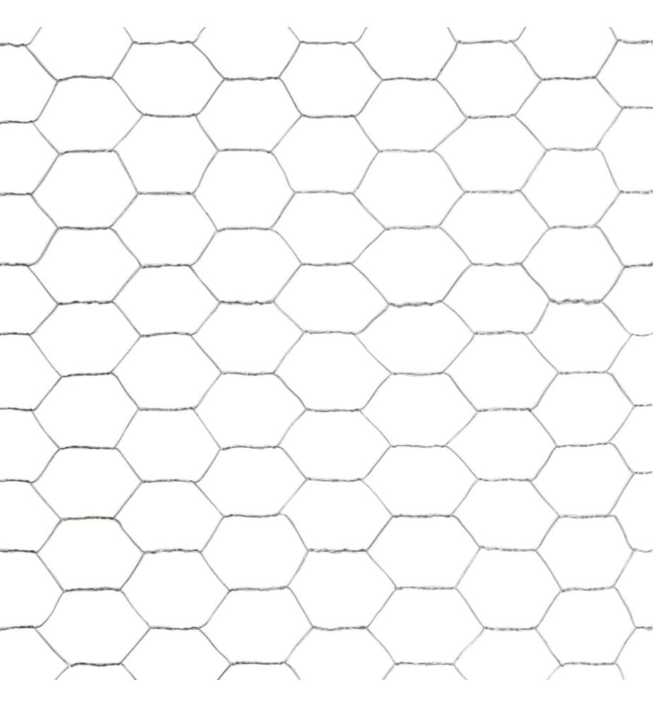Drahtzaun Verzinkter Stahl 25x1,5 m Silbern