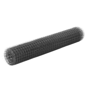 Drahtzaun Stahl mit PVC-Beschichtung 10x1 m Grau