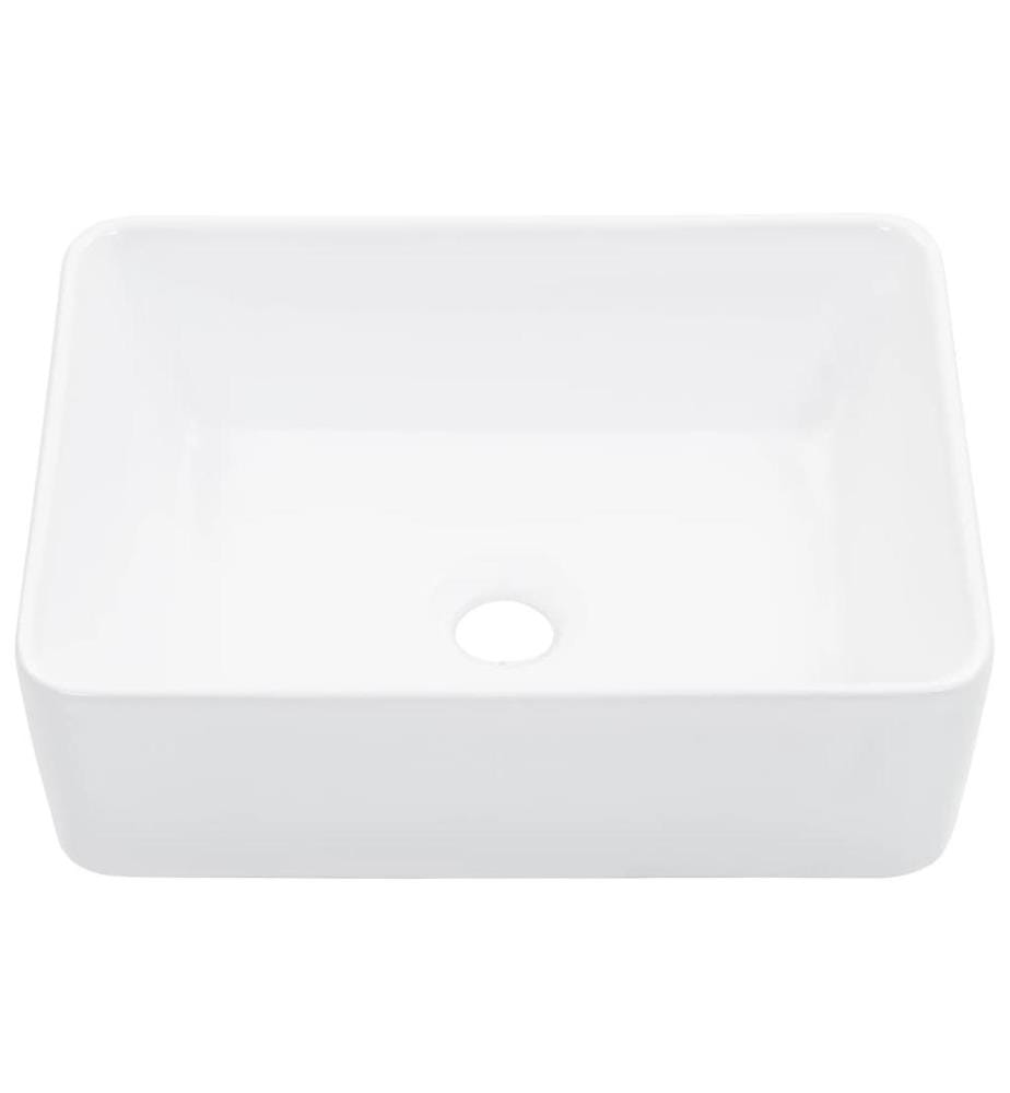 Waschbecken 40 x 30 x 13 cm Keramik Weiss