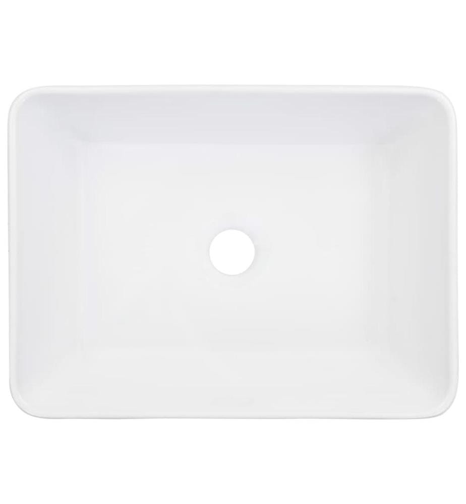 Waschbecken 40 x 30 x 13 cm Keramik Weiss