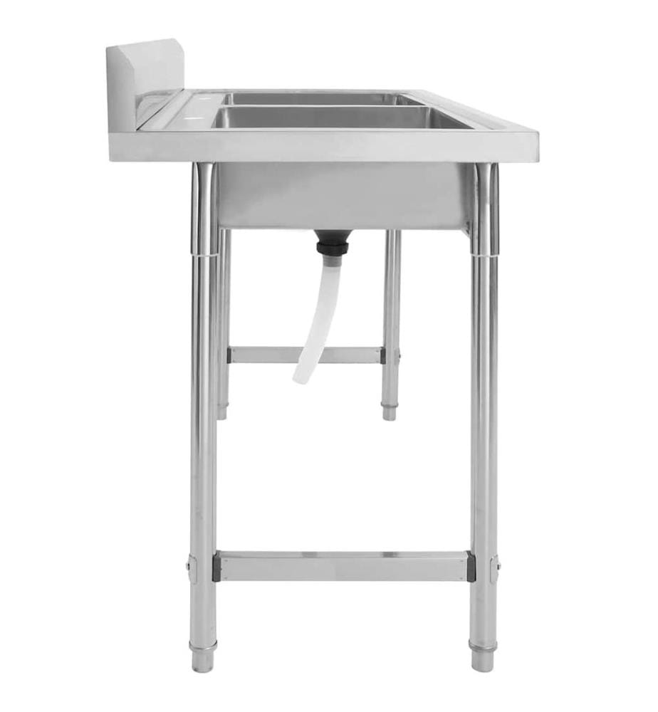 Évier de cuisine à lavabo double Acier inoxydable