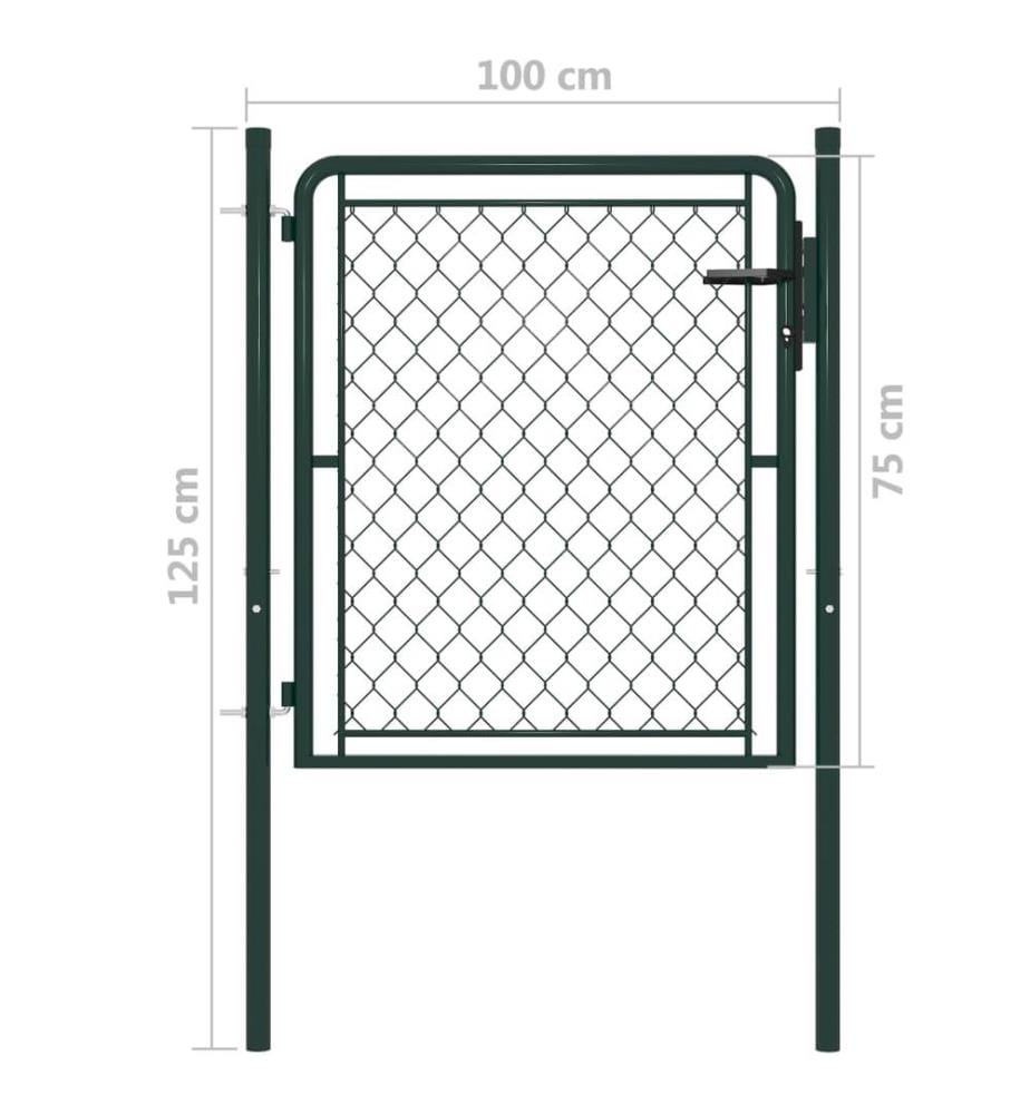 Portillon Acier 100 x 75 cm Vert