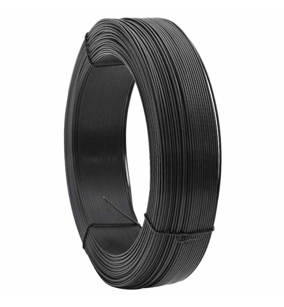 Zaun-Bindedraht 250 m 2,3/3,8 mm Stahl Anthrazit