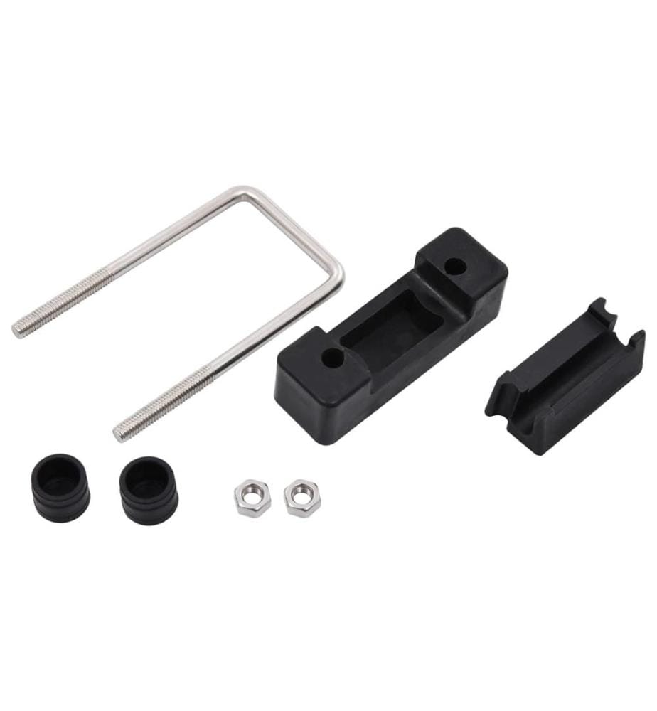 U-Bügel mit Kunststoff für Zaunpfosten 25 Sets 60 x 40 mm