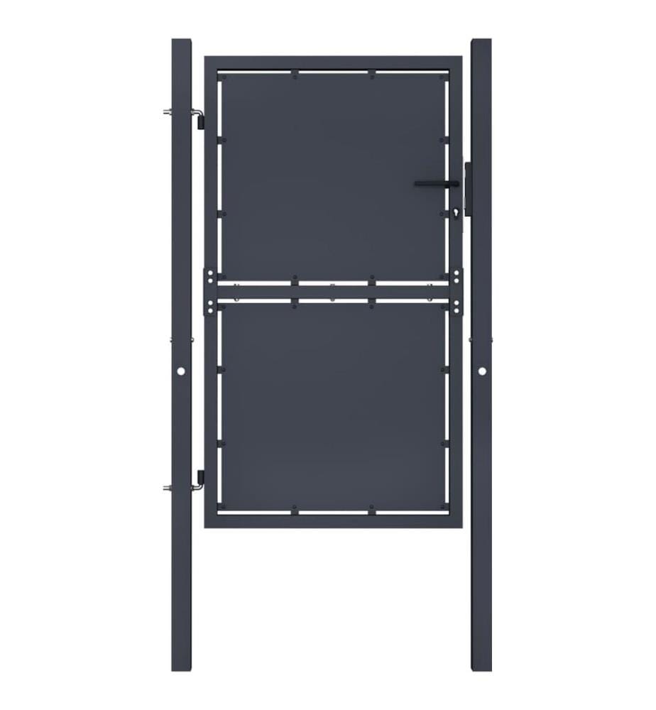 Gartentor Stahl 100×125 cm Anthrazit