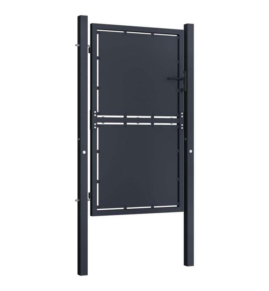 Gartentor Stahl 100×125 cm Anthrazit