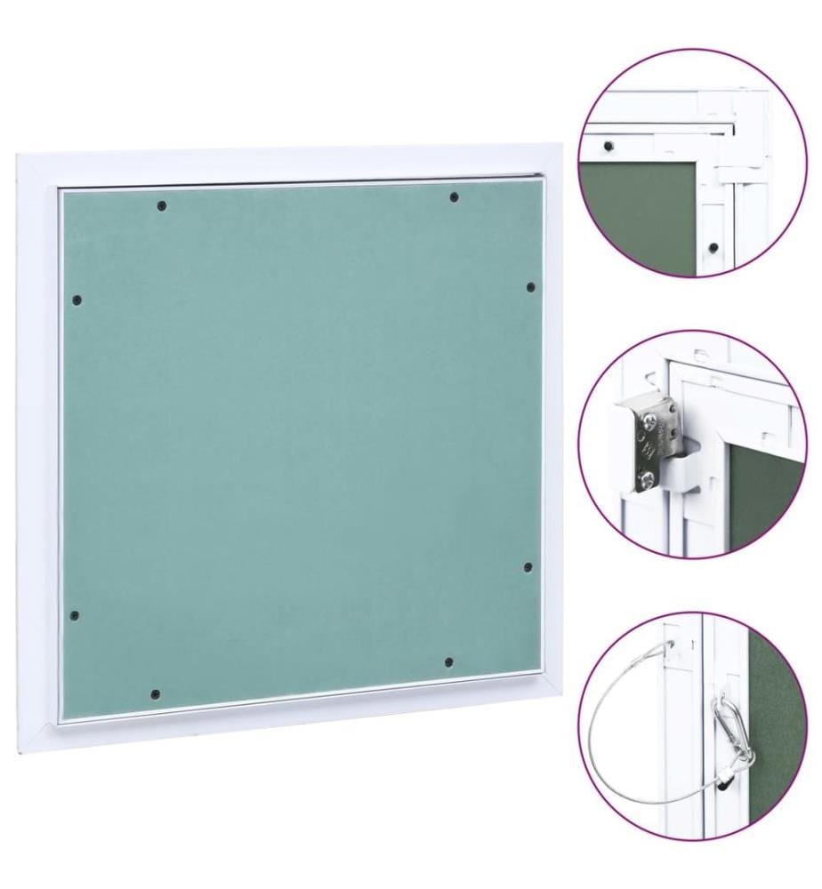 Revisionsklappe mit Aluminium-Rahmen und GK-Einlage 400x400 mm
