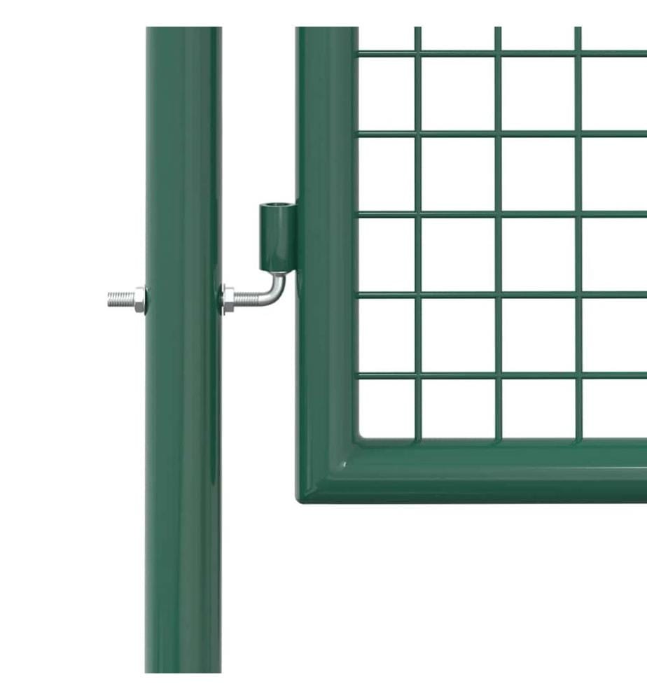 Portail de clôture acier 100x150 cm vert