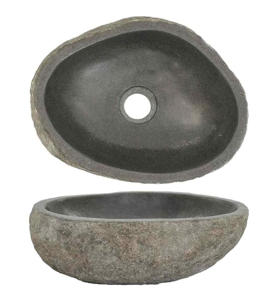 Waschbecken Flussstein Oval (29-38)x(24-31) cm
