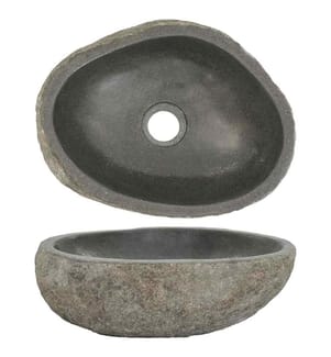 Waschbecken Flussstein Oval (29-38)x(24-31) cm