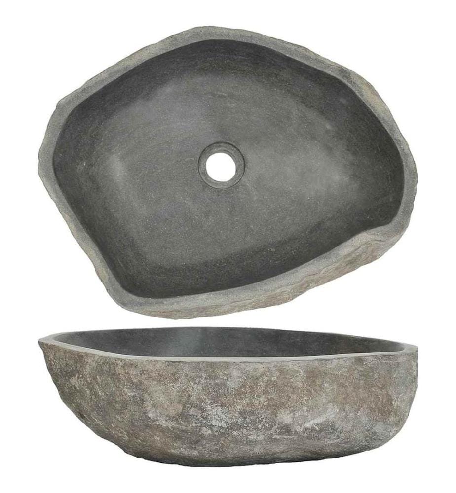 Waschbecken Flussstein Oval (45-53)x(34-41) cm