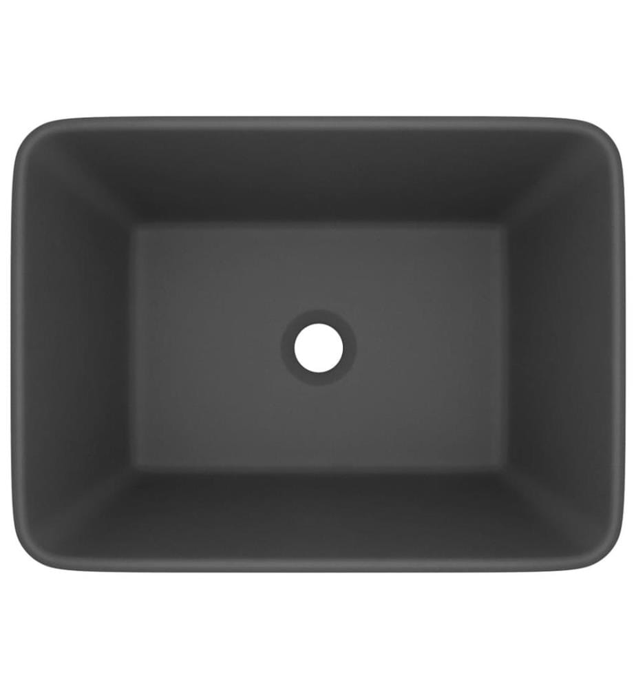 Luxus-Waschbecken Matt Dunkelgrau 41x30x12 cm Keramik