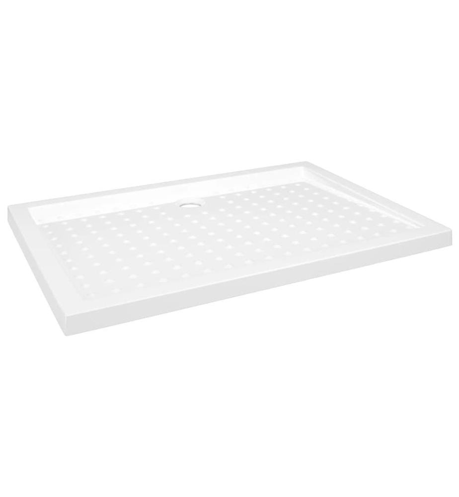 Duschwanne Anti-Rutsch Weiss 70x100x4 cm ABS