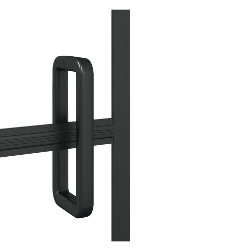 Duschkabine ESG 80x140 cm Schwarz