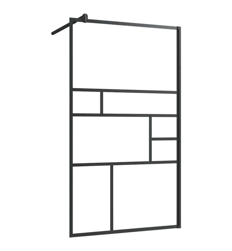 Duschwand für Begehbare Dusche mit Klarem ESG Glas 90x195 cm