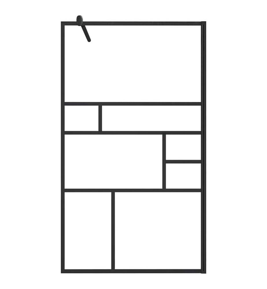 Duschwand für Begehbare Dusche mit Klarem ESG Glas 90x195 cm