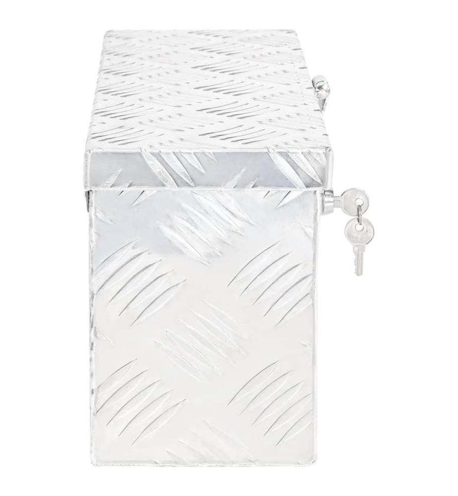 Aufbewahrungsbox Silbern 50x15x20,5 cm Aluminium