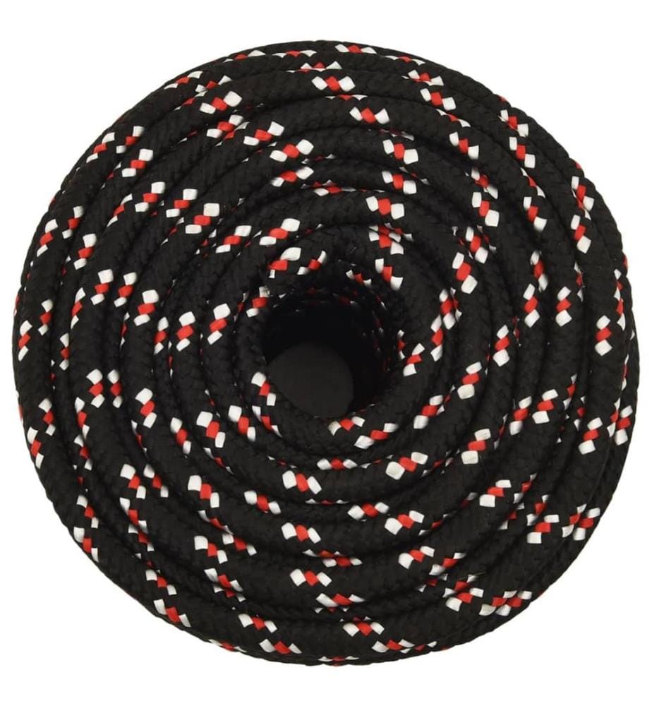 Corde de bateau Noir 14 mm 100 m Polypropylène