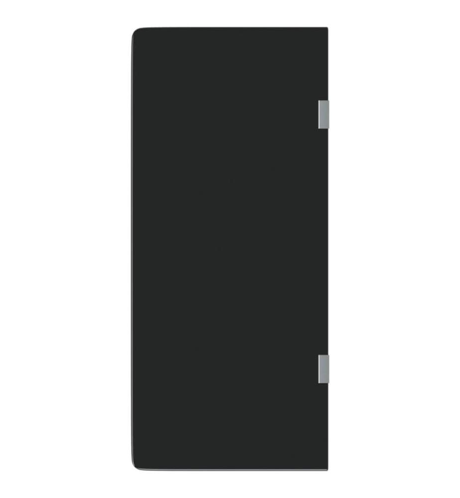 Brise-vue pour urinoir mural noir 90x40 cm verre trempé