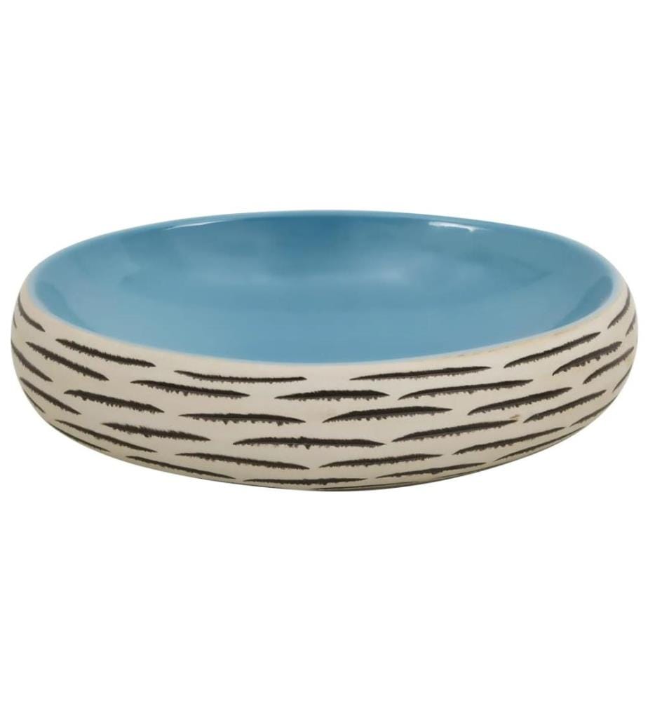 Aufsatzwaschbecken Mehrfarbig Oval 59x40x15 cm Keramik