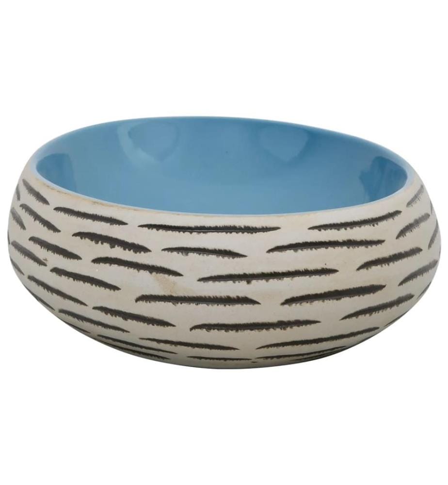 Aufsatzwaschbecken Mehrfarbig Oval 59x40x15 cm Keramik