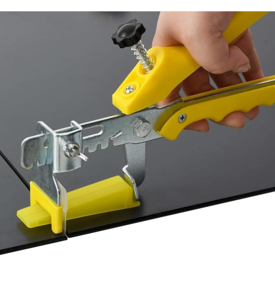 Système de nivellement de carrelage 500 cales 2500 clips 1 mm