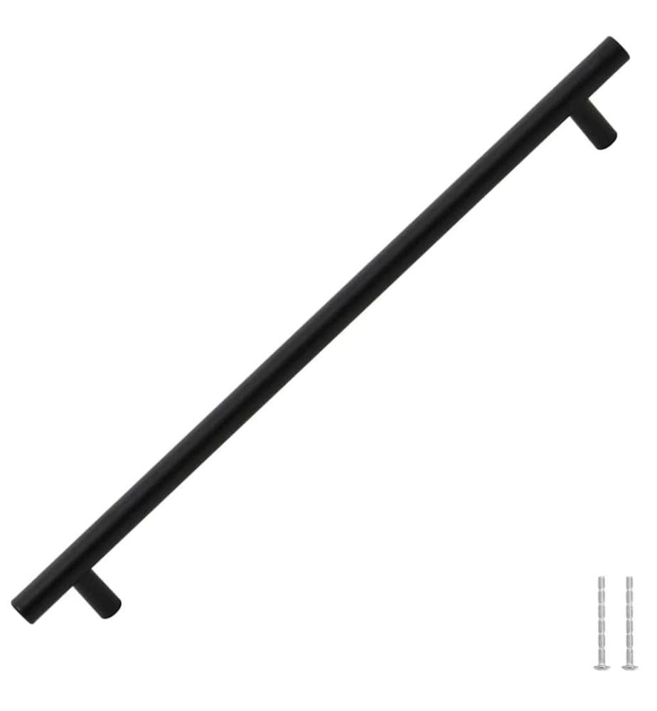 Möbelgriffe 5 Stk. Schwarz 320 mm Edelstahl