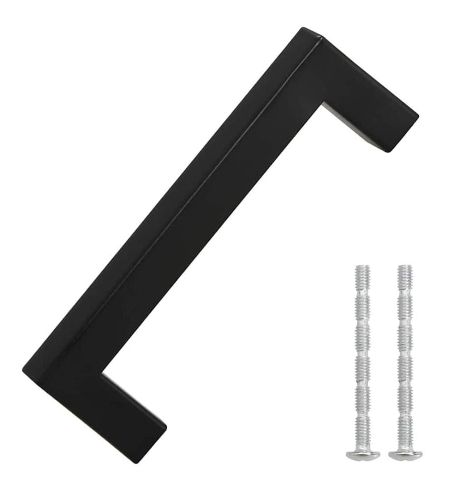 Möbelgriffe 10 Stk. Schwarz 96 mm Edelstahl
