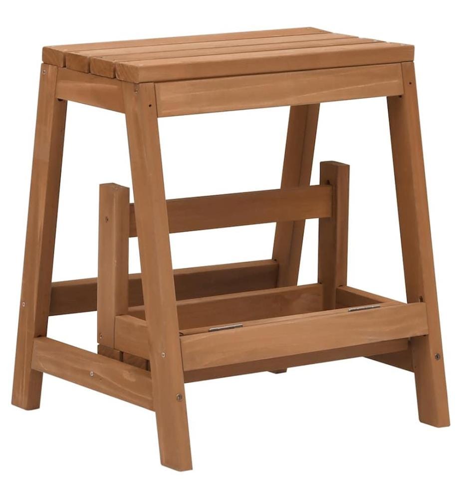 Klappbarer Tritthocker Massivholz Tanne