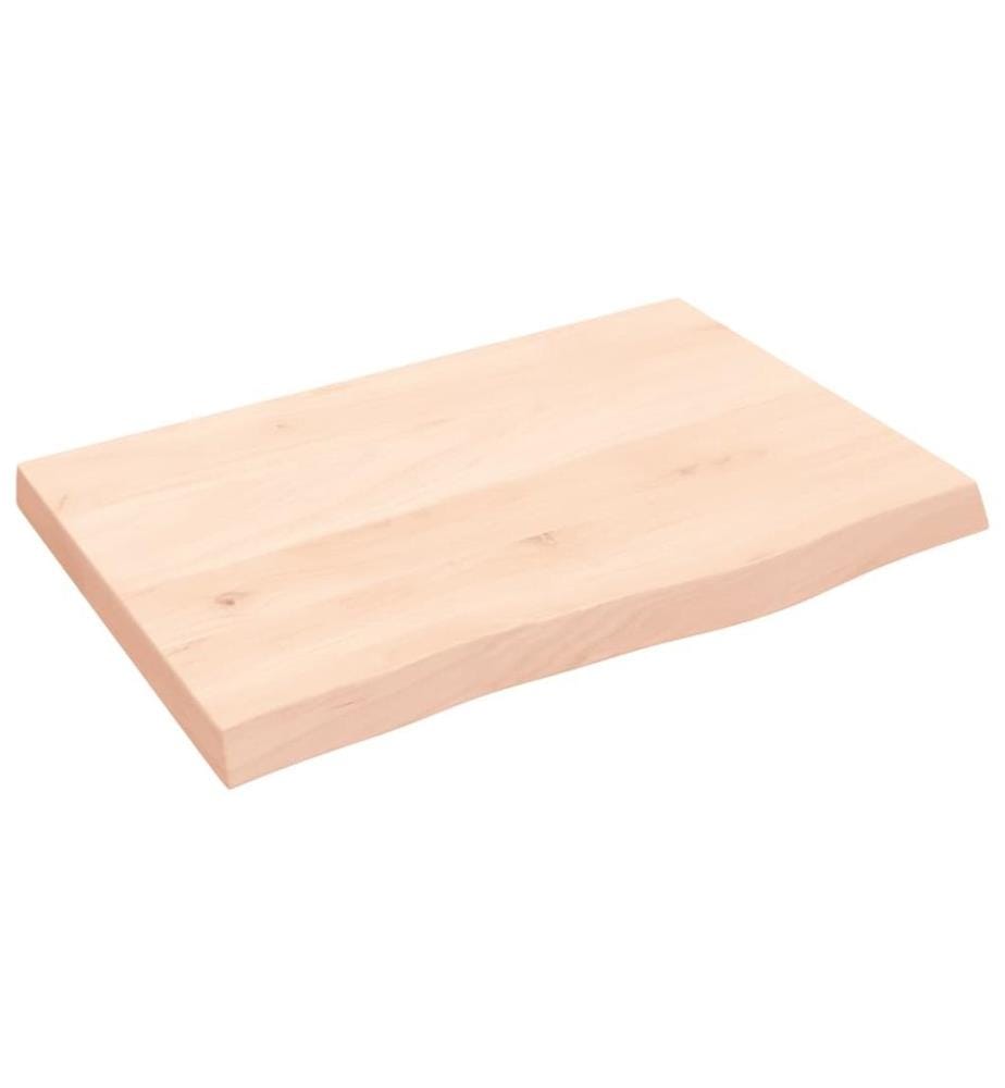 Waschtischplatte 60x40x(2-4) cm Massivholz Unbehandelt