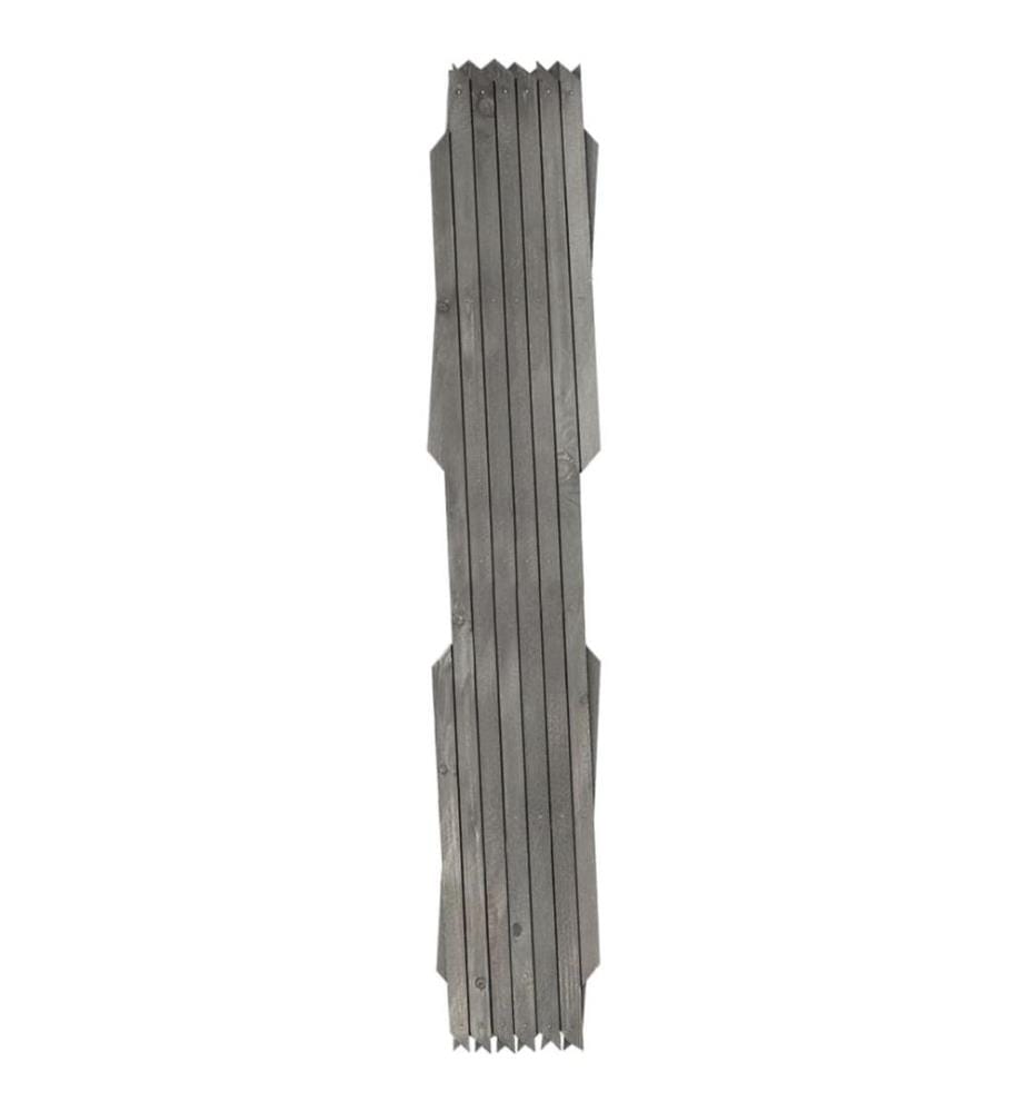 Clôture à treillis 5 pcs Gris Bois de sapin massif 180x60 cm