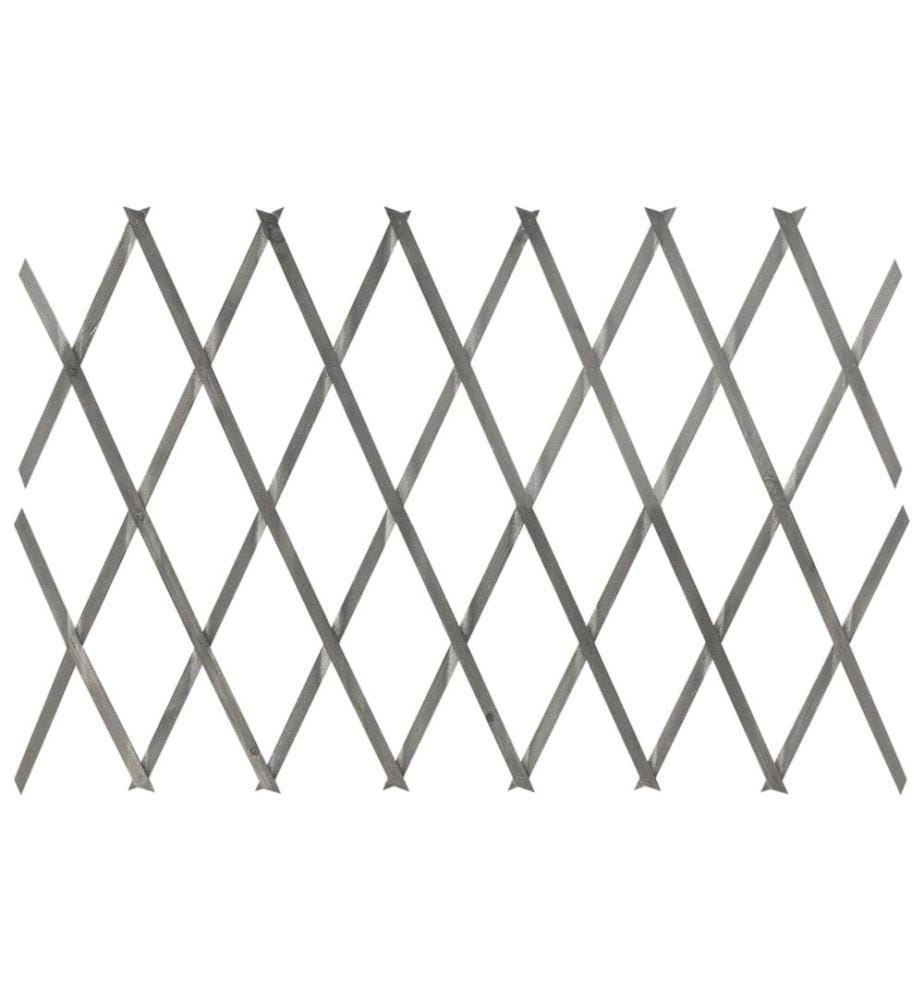 Clôture à treillis 5 pcs Gris Bois de sapin massif 180x60 cm