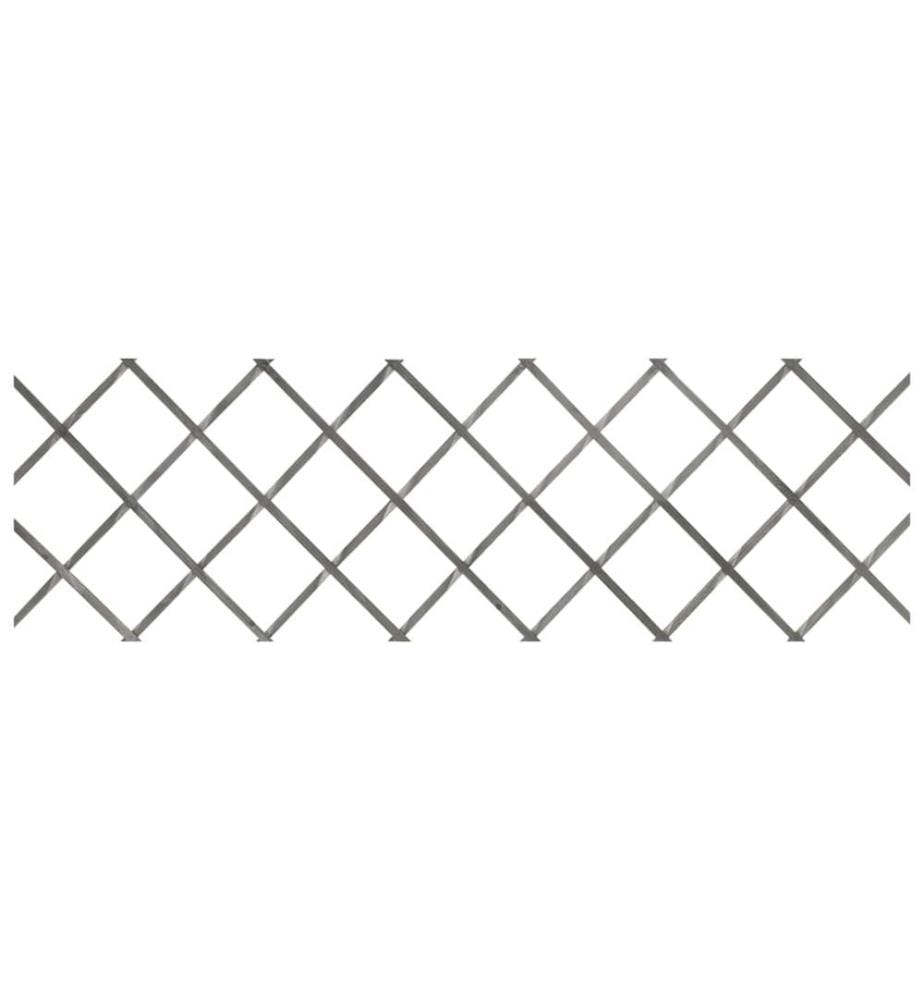 Clôture à treillis 5 pcs Gris Bois de sapin massif 180x60 cm