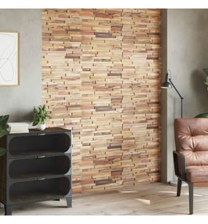 Wandplatten 10 Stk. 1,03 m² Massivholz Teak Altholz