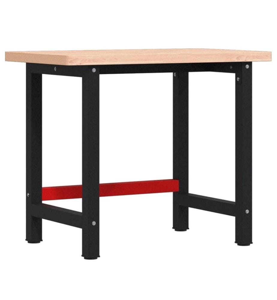 Werkbank 100x60x83 cm Massivholz Buche Rechteckig