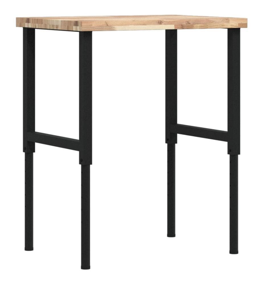 Werkbank 80x60x(73-99,5) cm Massivholz Akazie Rechteckig