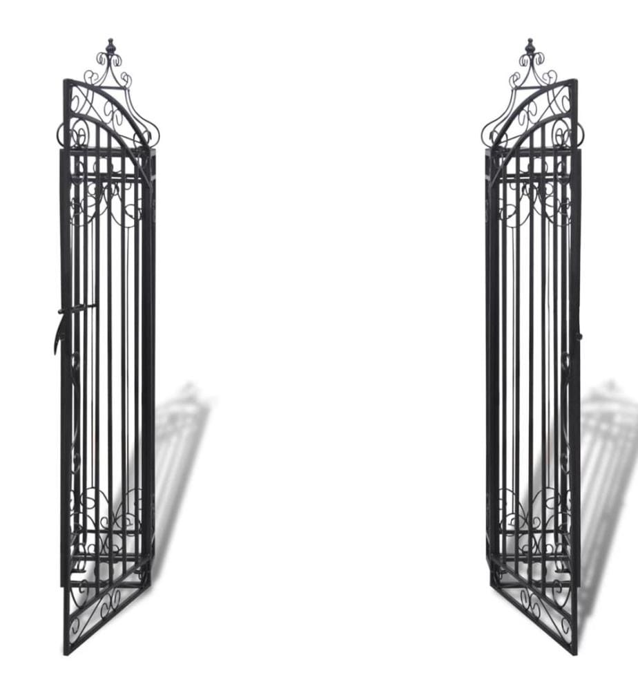 Zierendes Gartentor Schmiedeeisen 122×20,5×134 cm