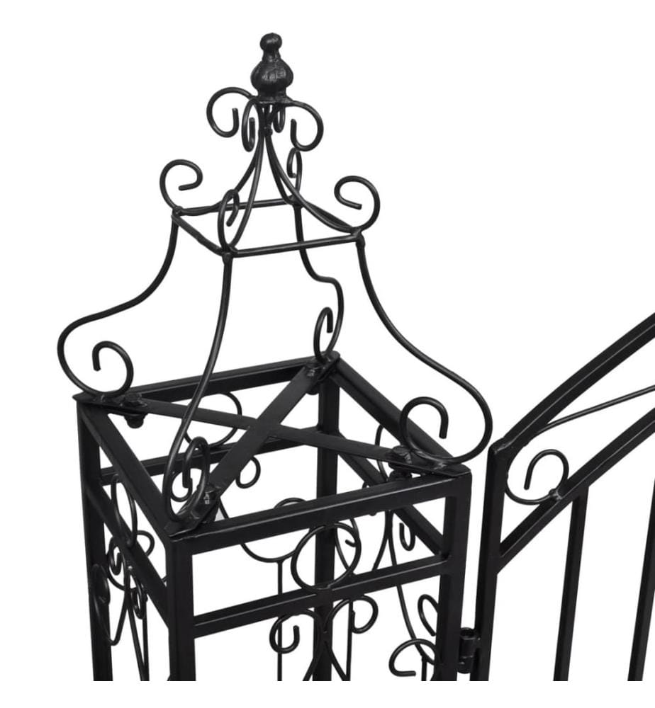 Zierendes Gartentor Schmiedeeisen 122×20,5×134 cm