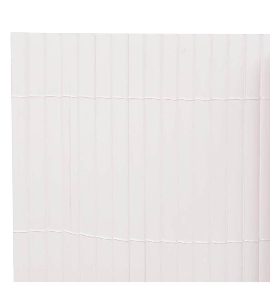 Clôture de jardin Double face 90 x 500 cm Blanc